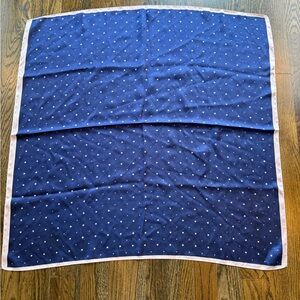 Bershka Navy and Cream Star Scarf